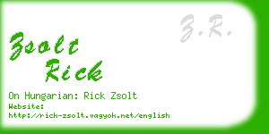 zsolt rick business card